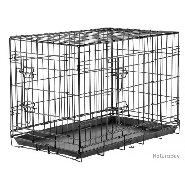 Cages pliantes de transport pour chien - 2 portes latrales