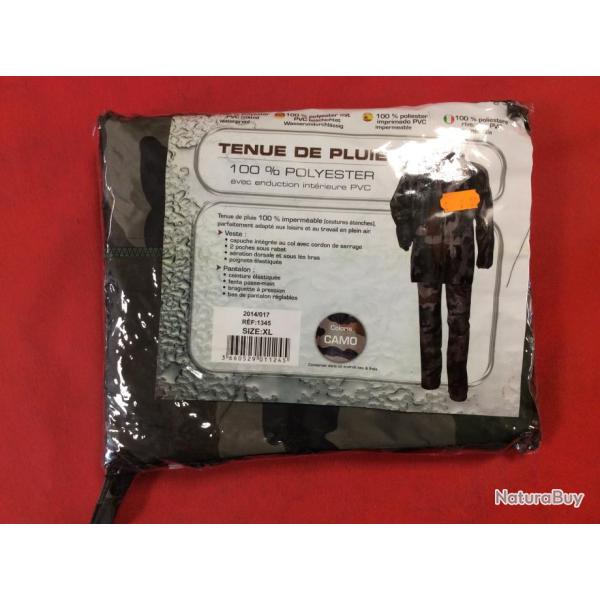 Tenue de pluie 100% polyester camo