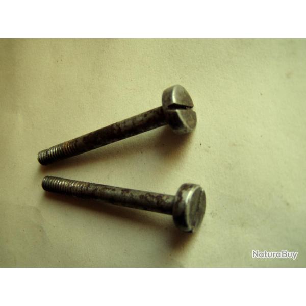 2 vis de platine de pistolet r�glementaire de cavalerie mod�le 1816  - 1822. ou T .