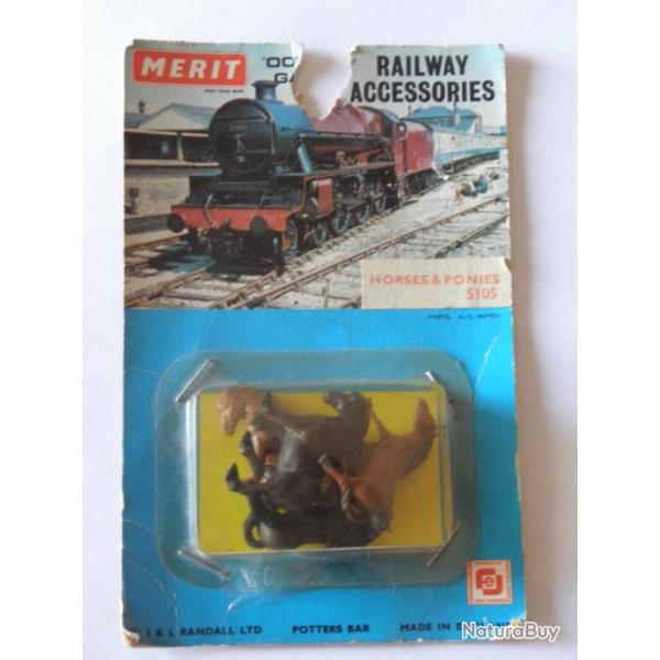 Accessoires chemin de fer merit railway accessories chevaux et poneys