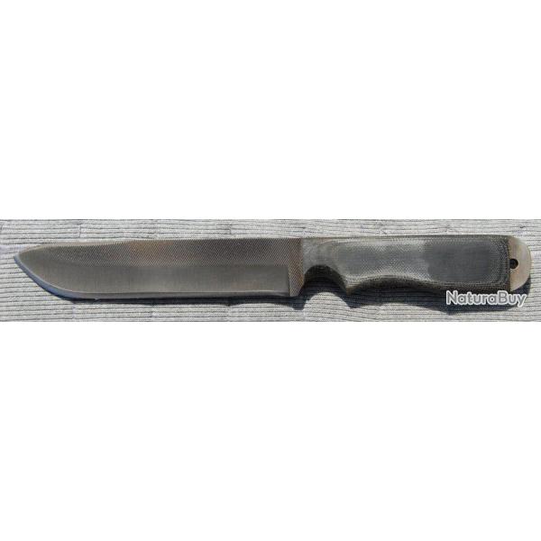 Couteau Anza Ranger Fabrication Artisanale avec une Lime Manche Micarta Made In USA AZR