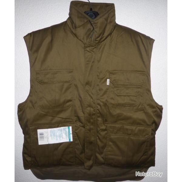DESTOCKAGE Gilet multipoches matelass� vert PARKS BDU CHASSE PECHE RANDONNEE