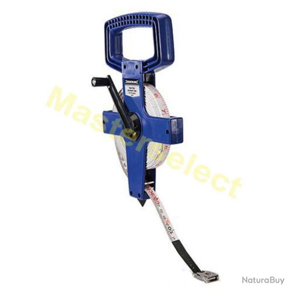 Long M�tre d'Arpenteur 100m Pro Ouvert A Ruban De Chantier Pour Plan -Pas Cher