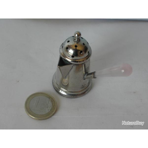 poivrier avec poign�e en agate plaque argent