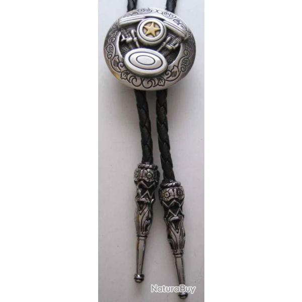 BOLO TIE  TEXAS-BIKER - WESTERN - COUNTRY - Ref09