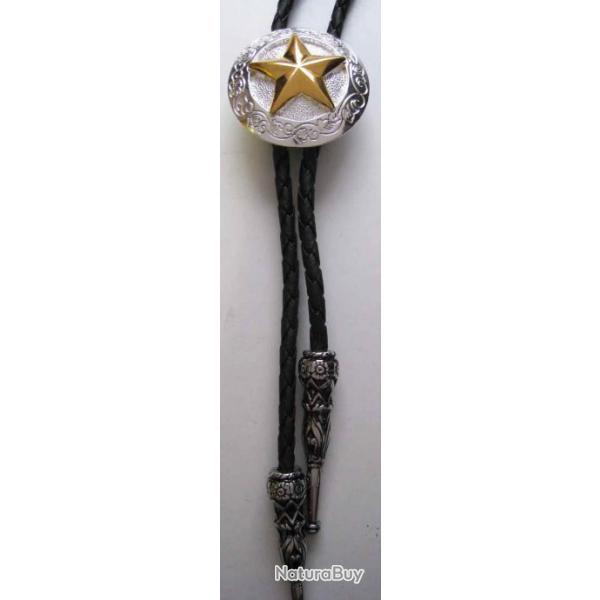 BOLO TIE  TEXAS STAR - WESTERN - COUNTRY - Ref.850