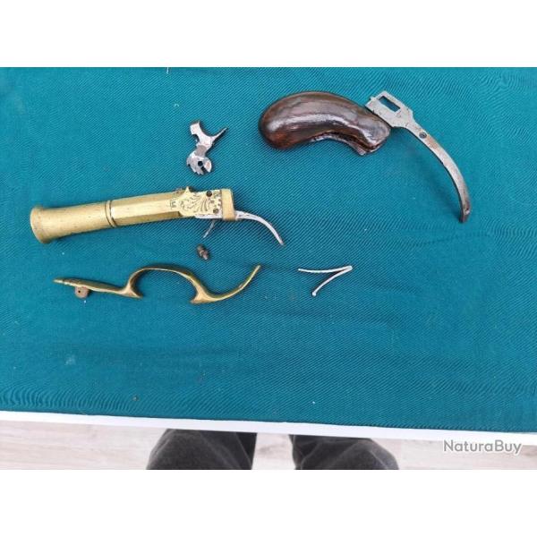 Tromblon de Marine canon en Bronze 18 poinonn