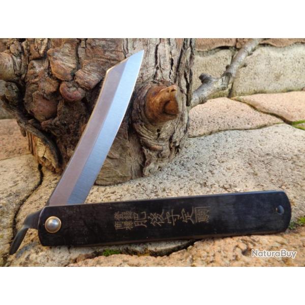 Nagao Higonokami Couteau Traditionnel Japonais Pliant Lame Acier Carbone HIGO05BL