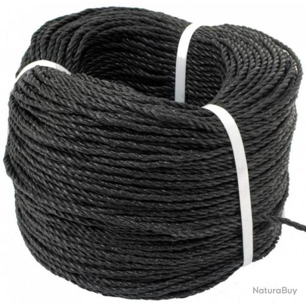 Cordeau noir nylon 4 mm