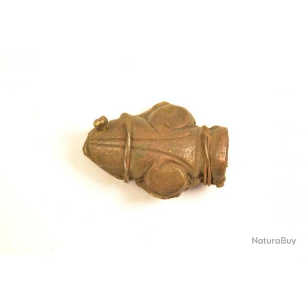 Pommeau d'�p�e / dague en bronze en forme de fleur de lys, brut de fondrie