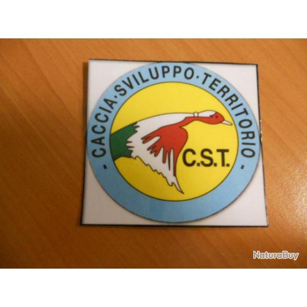Magnifique autocollant "Caccia Sviluppo Territorio" Import Italie