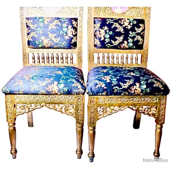 paire de chaises de mariage origine inde