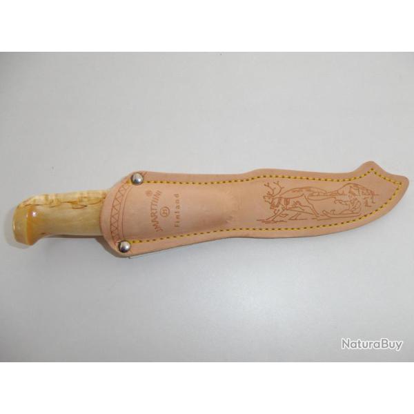POIGNARD indienTraditionnel MARTTIINI ( Mod. LYNX Laponie ) avec son �tui Cuir