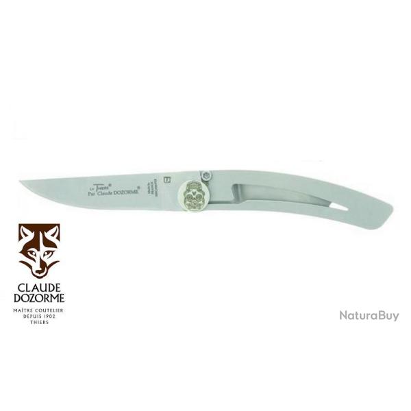 Couteau Pliant Claude Dozorme (Mod.T�te de mort Alu) Lame de 8 cm