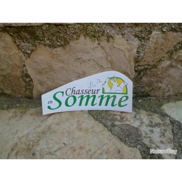 Magnifique autocollant "Chasseur en Somme"