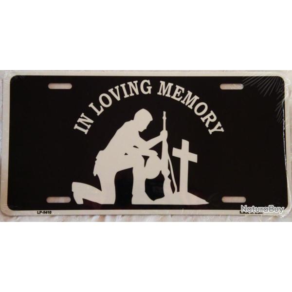 PLAQUE AUTO USA - MEMORY - R�f.5410