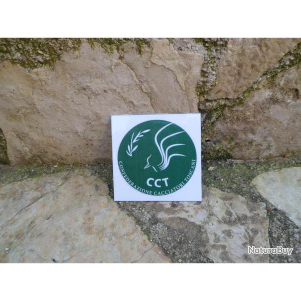 magnifique autocollant "Confederazione Cacciatori Toscani" Import Italie