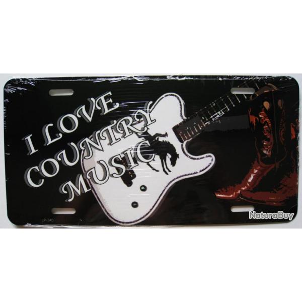 PLAQUE AUTO USA - COUNTRY MUSIC - Rf.340