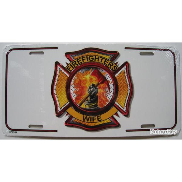 PLAQUE AUTO USA - FD - POMPIERS - Rf.2359
