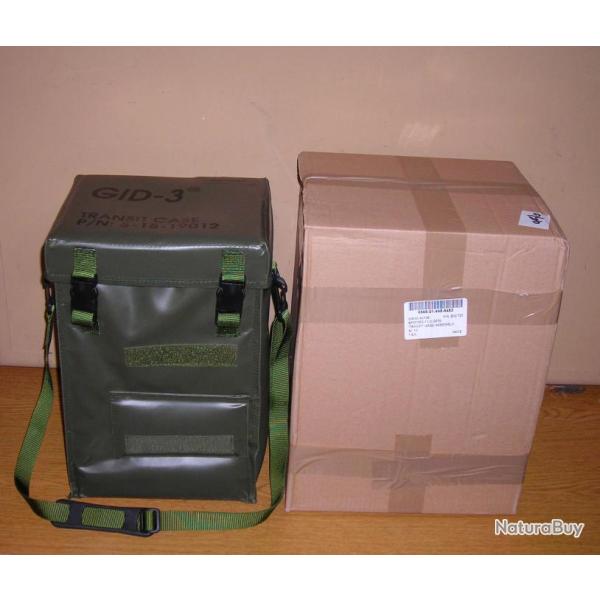 ORIGINAL AUTHENTIQUE US ARMY VINYL PADDED TRANSIT CASE ASSEMBLY GREEN NEUF !!!!