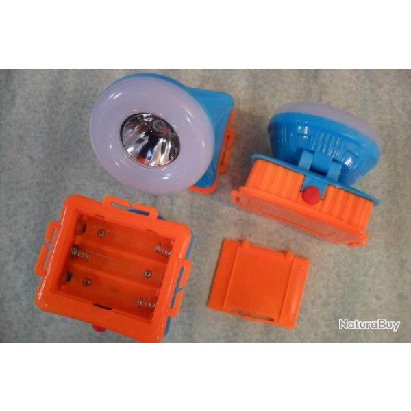 Lot 2 Lampes Torches Frontale Led Enfants Scout Sorties Nocturnes Orientable 90��
