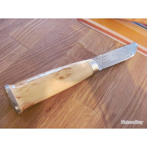 Couteau Marttiini Lapp Lame Acier Sandvick D�cor Lame Manche Bois Etui Cuir Made In Finland MN230010