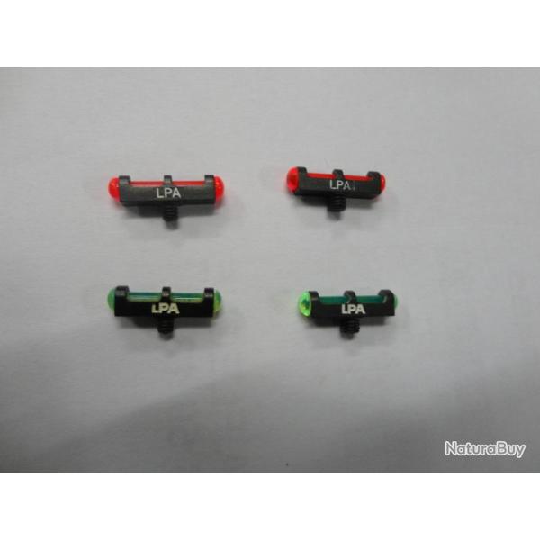 GUIDON FIBRE OPTIQUE LPA DIAMETRE 2,6 . ROUGE OU VERT LA PIECE