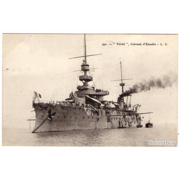 CPA - Marine Militaire - " V�rit� " Cuirasse d'Escadre N�1204