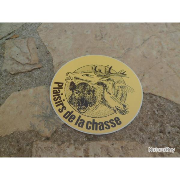 Superbe autocollant plaisir de la chasse "Sanglier, Cerf, Col vert"