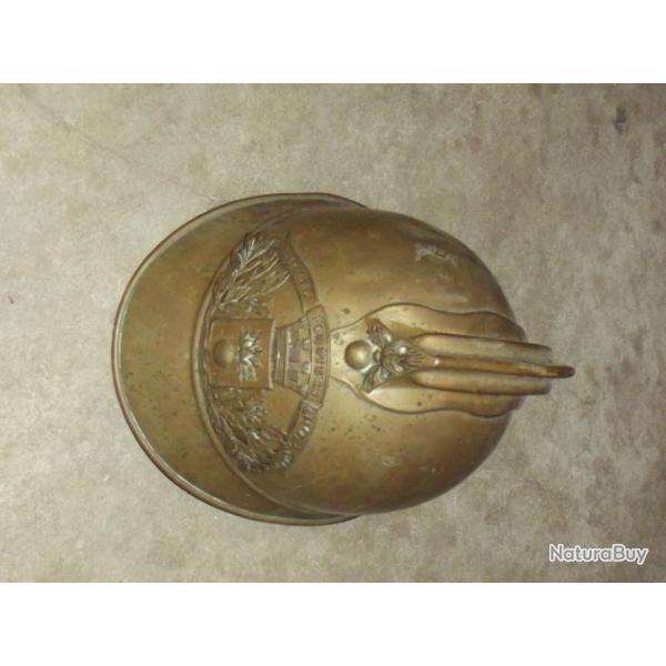 Casque de pompier 1895 de Gennes Sur Seiche