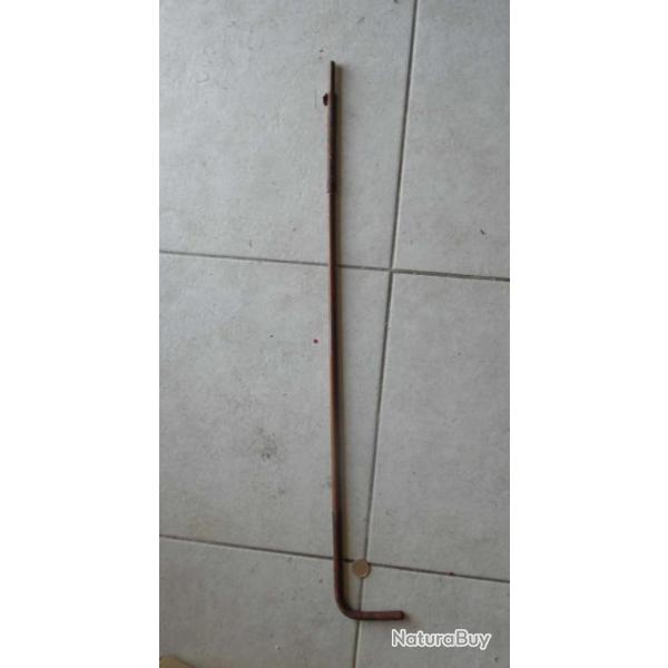 antique cravache en bois  manche en cuir longueur 82 cm