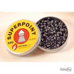 PLOMB 4.5 POUR ARMES A' AIR COMPRIME'- SUPERPOINT POINTED