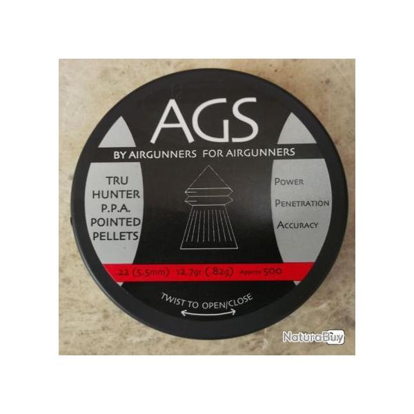 PLOMB 5.5 POUR ARMES A' AIR COMPRIME'- SUPERPOINT AGS