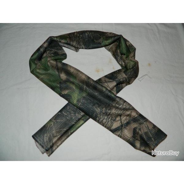 Echarpe tactique camouflage feuilles