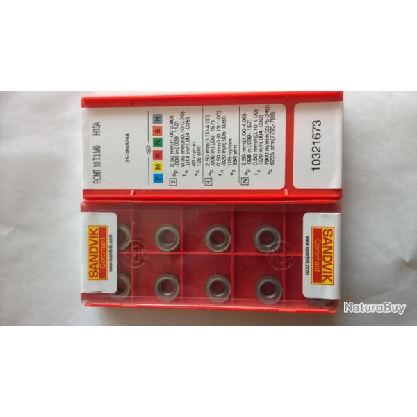 Plaquettes tournage SANDVIK RCMT 10 T3 MO