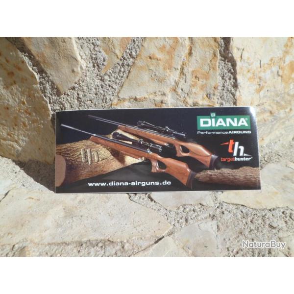 Superbe autocollant "DIANA Performance Airguns"