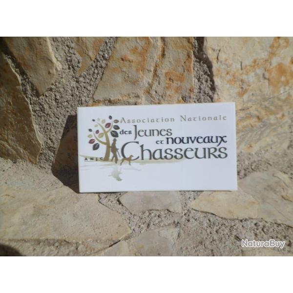 Superbe autocollant "Association Nationale des Jeunes et Nouveaux Chasseurs"