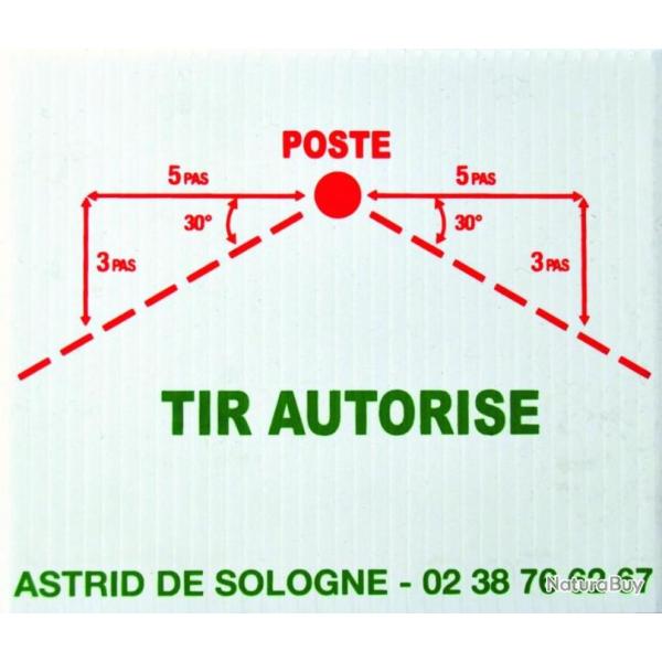 Pancarte de tir 30
