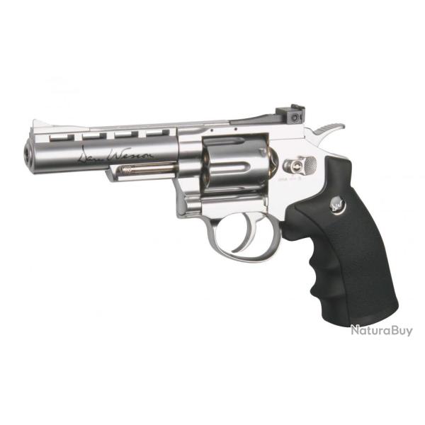 R�plique revolver Dan wesson silver 4'' CO2	