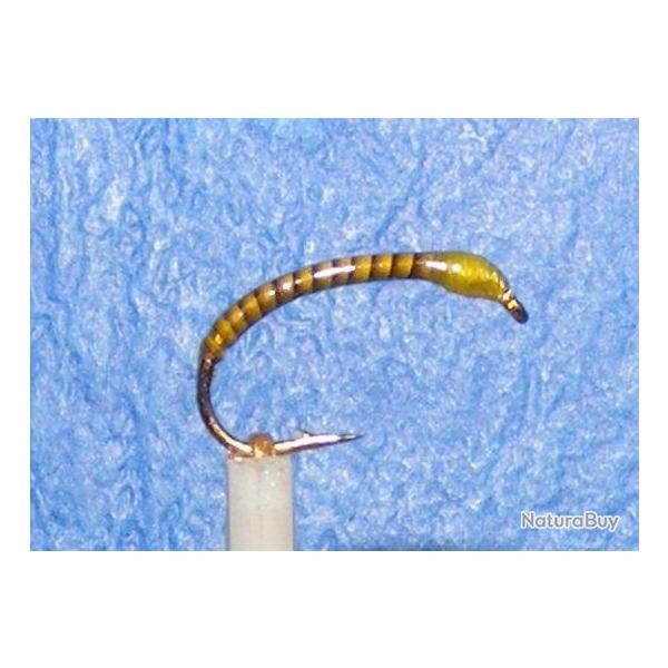 3 nymphes chiro quill jaune  coregone, lavaret
