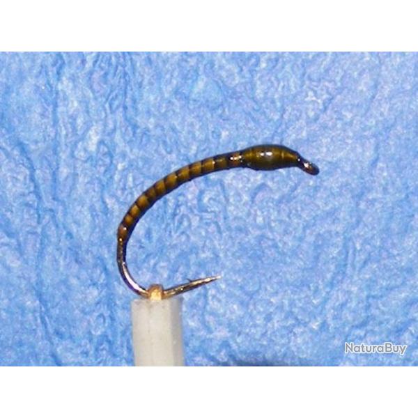 3 nymphes chiro quill olive coregone, lavaret