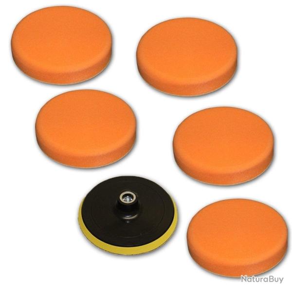 5 �ponges de polissage 150mm soft + disque de polissage 3408065
