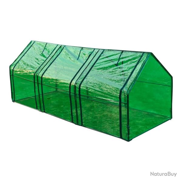 Serre de jardin 240 x 90 x 90 cm jardinage plastique 1602010