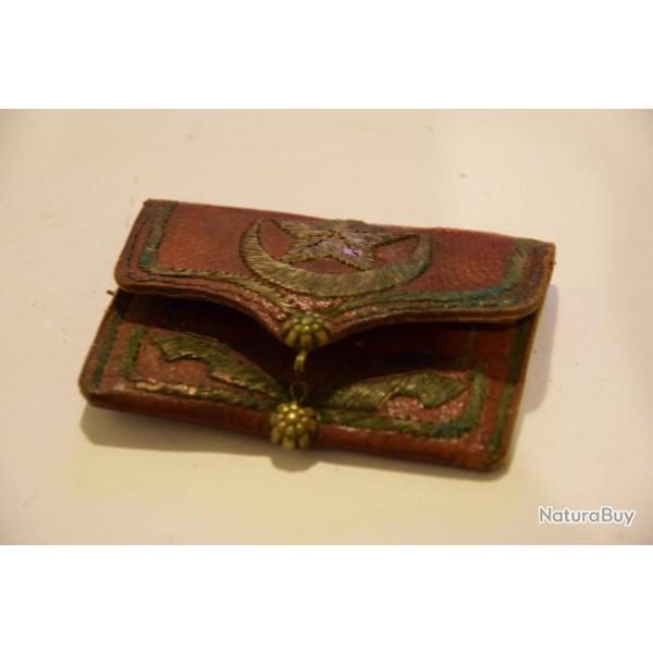 Petit porte monnaie de Spahi, tirailleur, troupes d'affrique