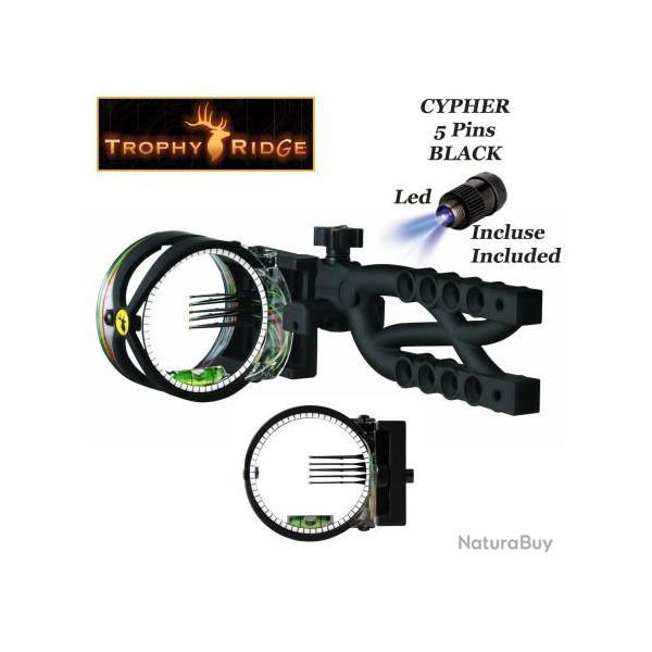 TROPHY RIDGE Cypher Viseur de chasse Black Standard