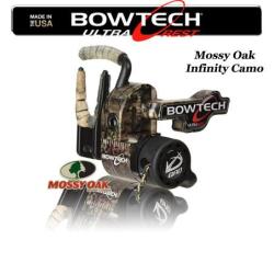 QAD BOWTECH Ultrarest HDX Repose-fl&egrave;ches &agrave; effacement pour la chasse et le tir 3D Droitier Mossy Oak