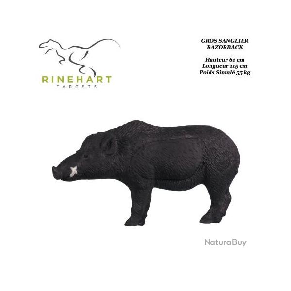 RINEHART Cible 3D Gros Sanglier Razorback Boar en mousse pour le tir � l'arc