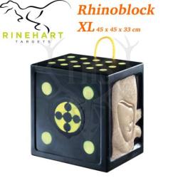 RINEHART RhinoBlock cible bloc solide et confortable pour le tir &agrave; l'arc, convient pour lames de cha