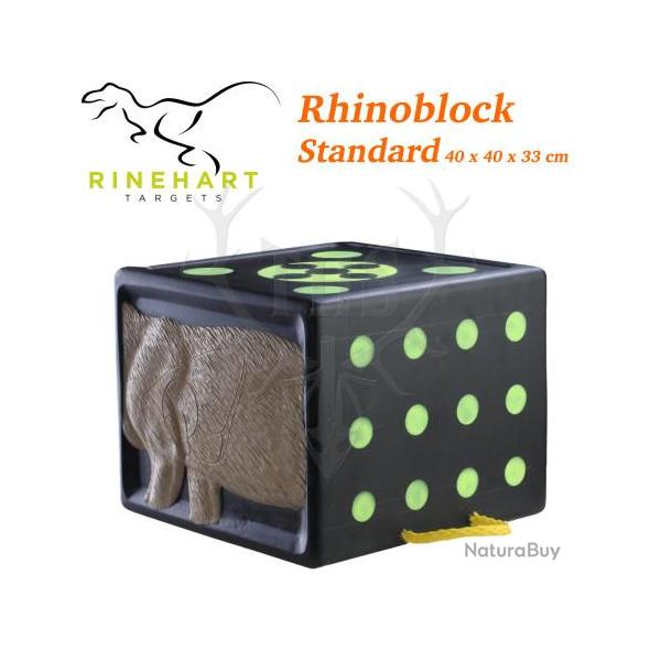 RINEHART RhinoBlock cible bloc solide et confortable pour le tir  l'arc, convient pour lames de cha