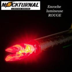 NOCKTURNAL Encoches lumineuses rouges, vertes, bleues ou roses Rouge "S" Nock 3 pcs